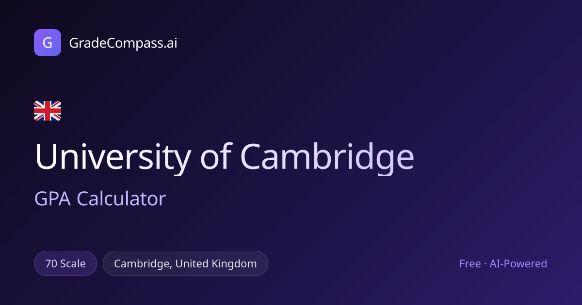 University of Cambridge GPA Calculator – Free & AI-Powered ...